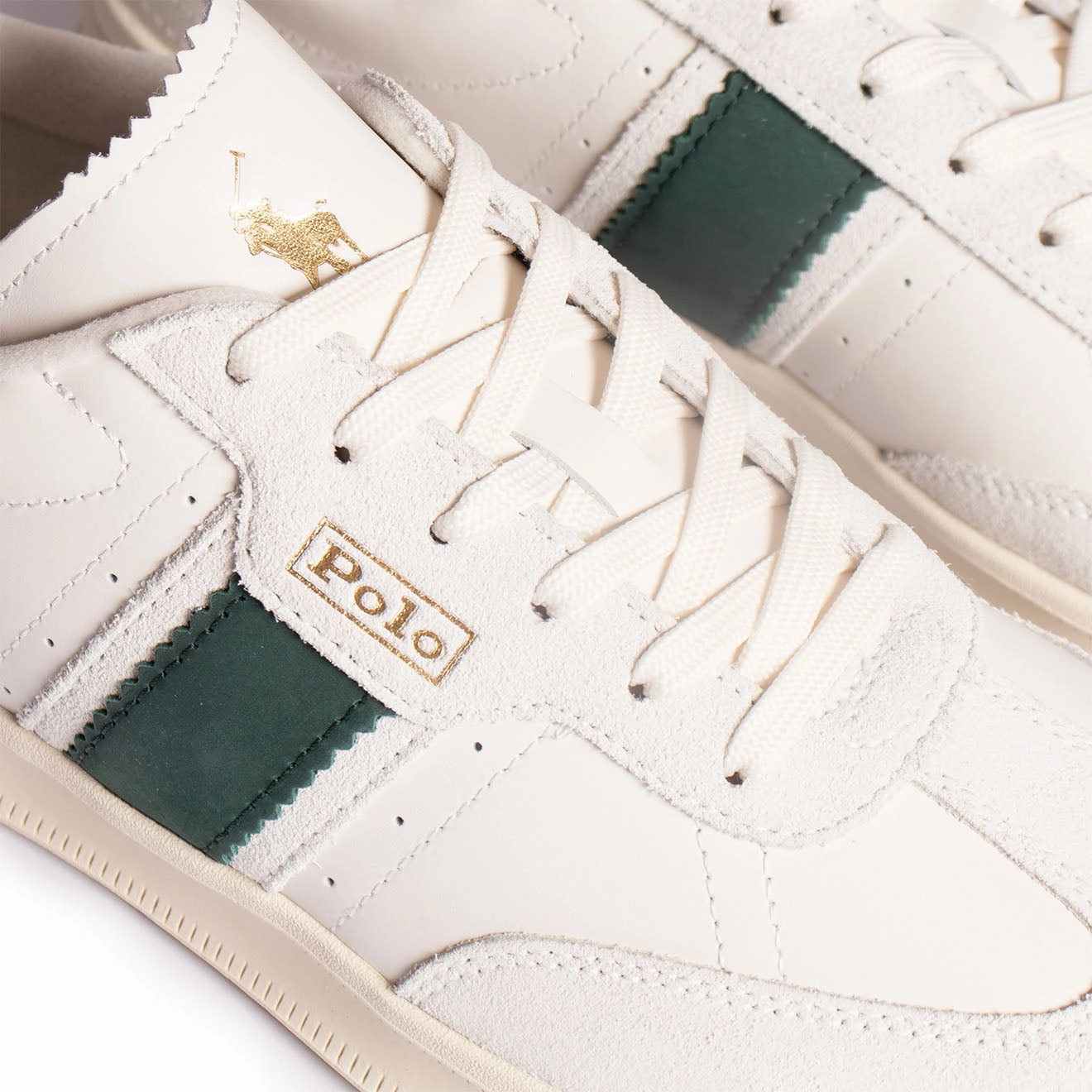Timeless Polo Ralph Lauren Aera Trainers Low Top Lace White / Green