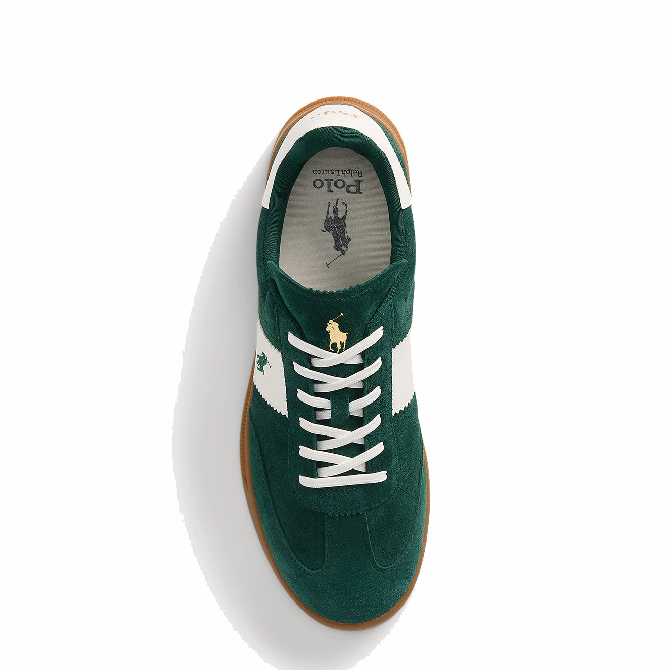 All Day Support Polo Ralph Lauren Heritage Aera Suede Trainer Forest / Off White