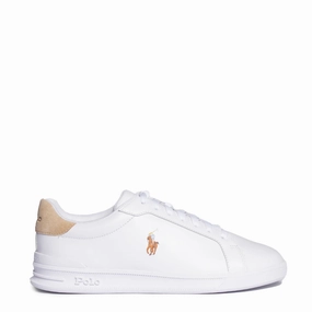 Polo Ralph Lauren Heritage Court Trainer White / Bone Durable Everyday Footwear