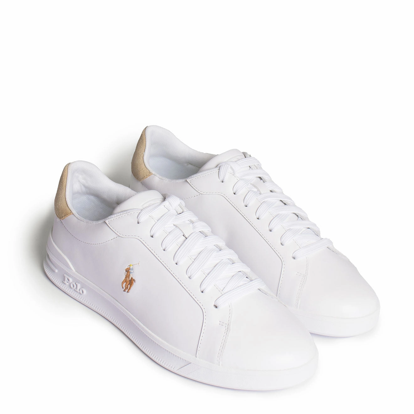 Minimal Footwear Polo Ralph Lauren Heritage Court Trainer White / Bone