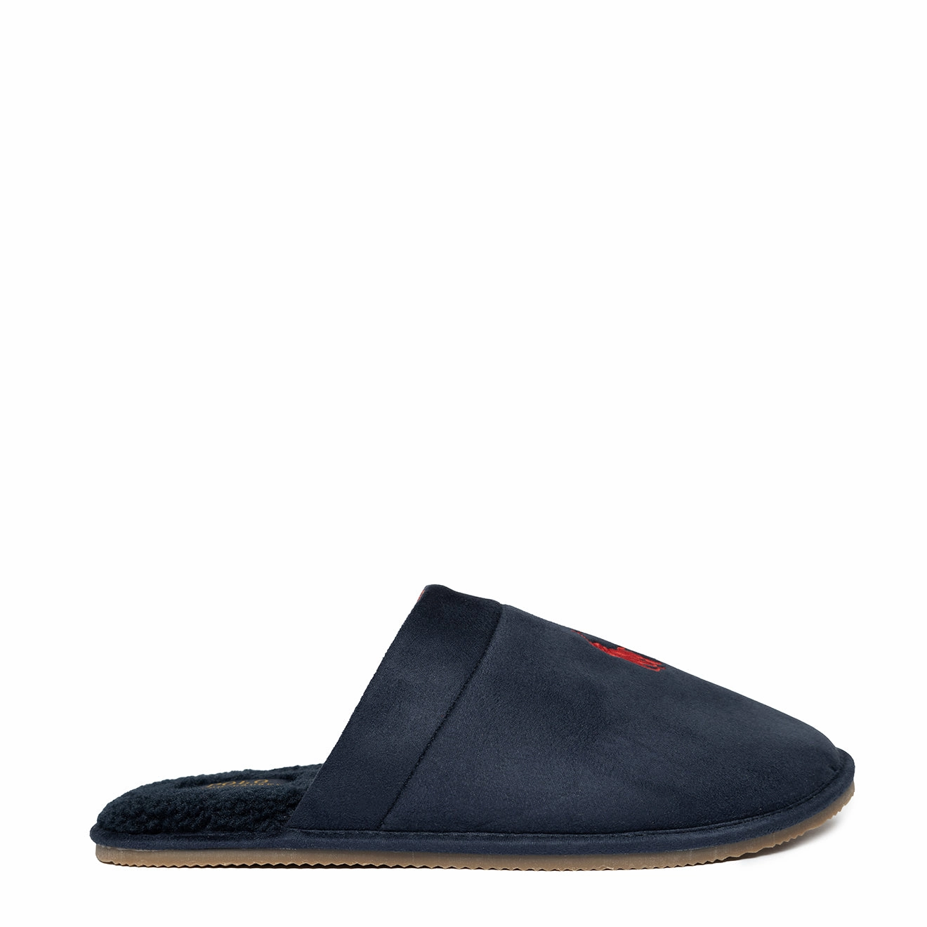 Polo Ralph Lauren Klarence Micro Suede Scuff Slipper Navy / Red Pp Streetwear Footwear All Weather