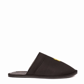 Polo Ralph Lauren Klarence Twill Slipper Black Modern Footwear