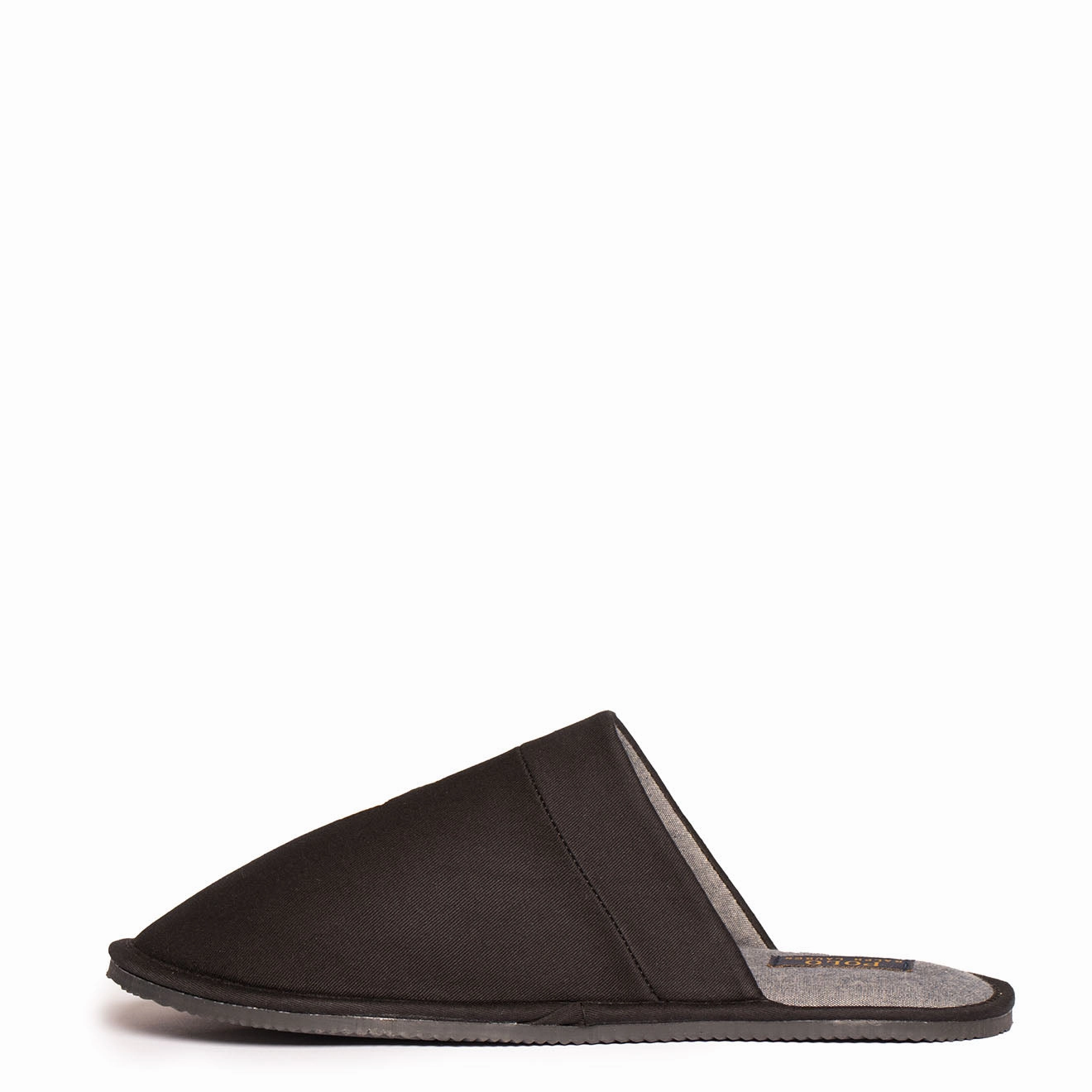 Polo Ralph Lauren Klarence Twill Slipper Black Leather Shoes