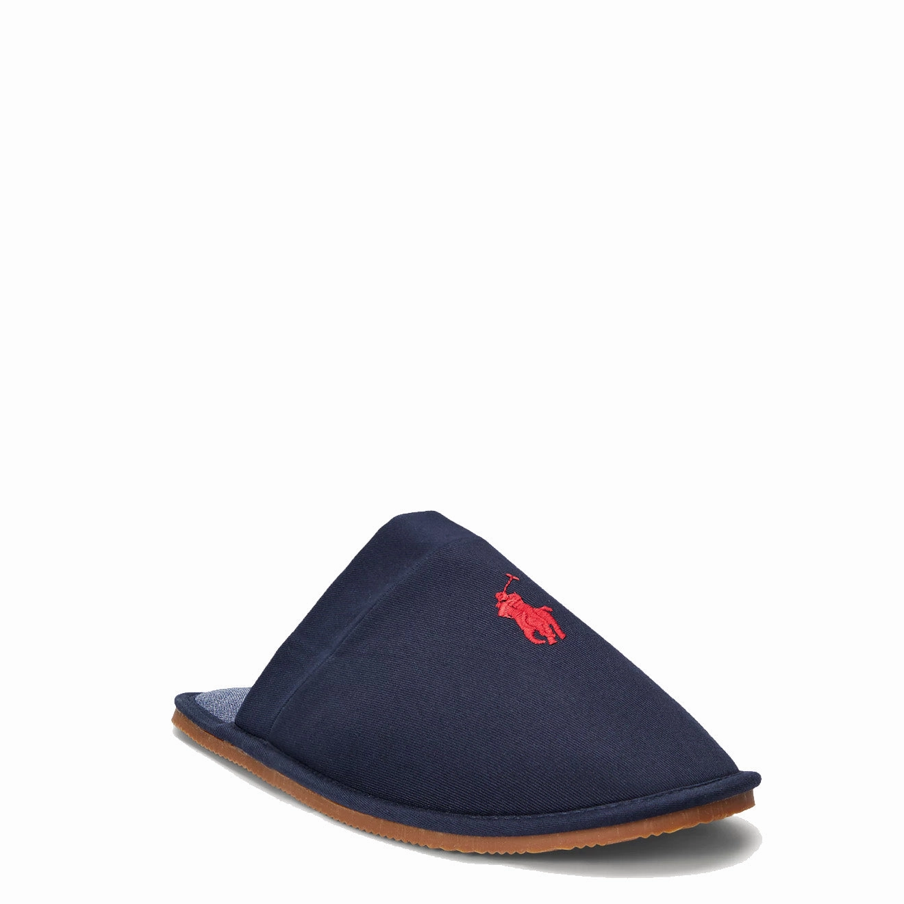 Polo Ralph Lauren Klarence Twill Slipper Navy Comfort Sole Cloud Comfort