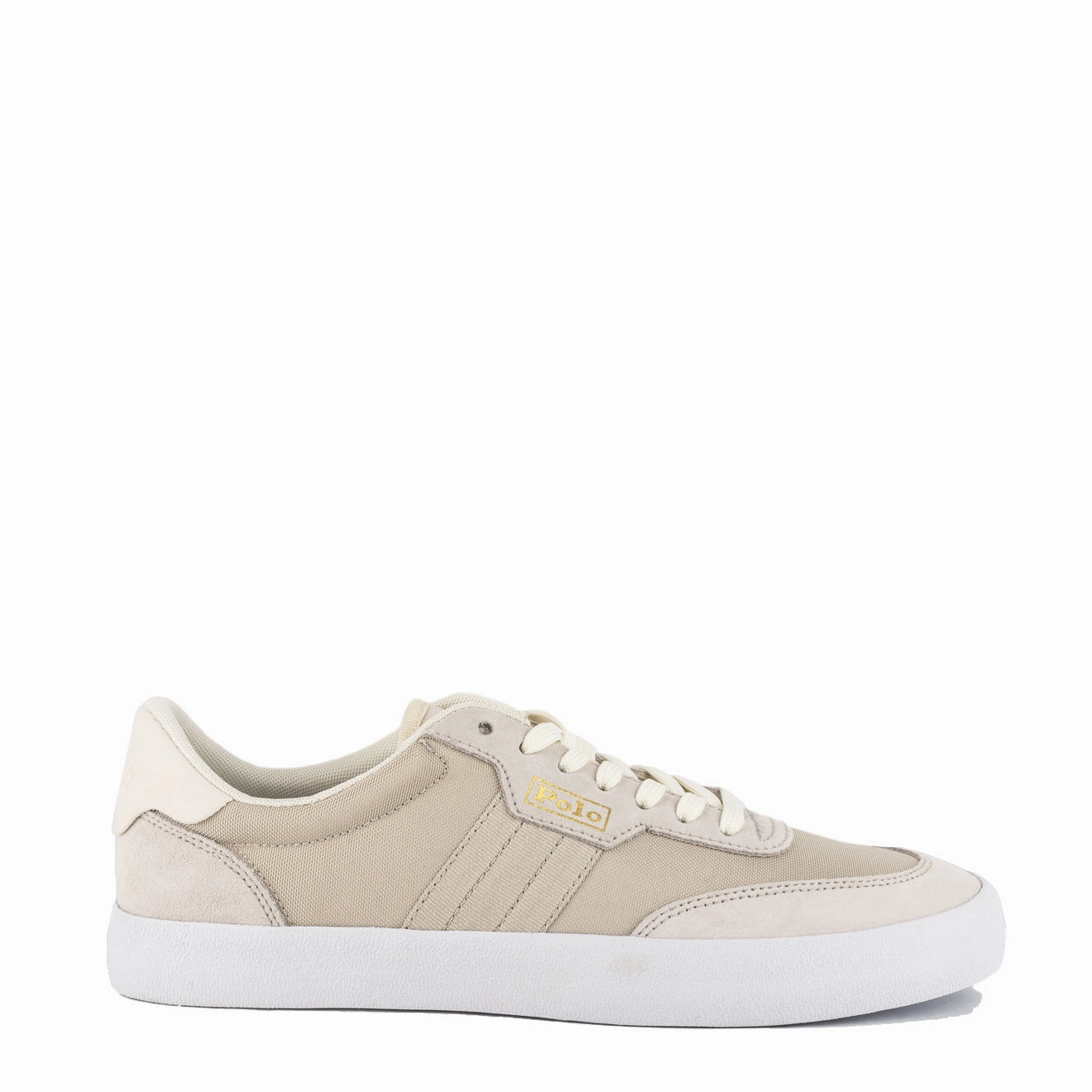Polo Ralph Lauren Low Top Trainers Dove Grey Standing Comfort