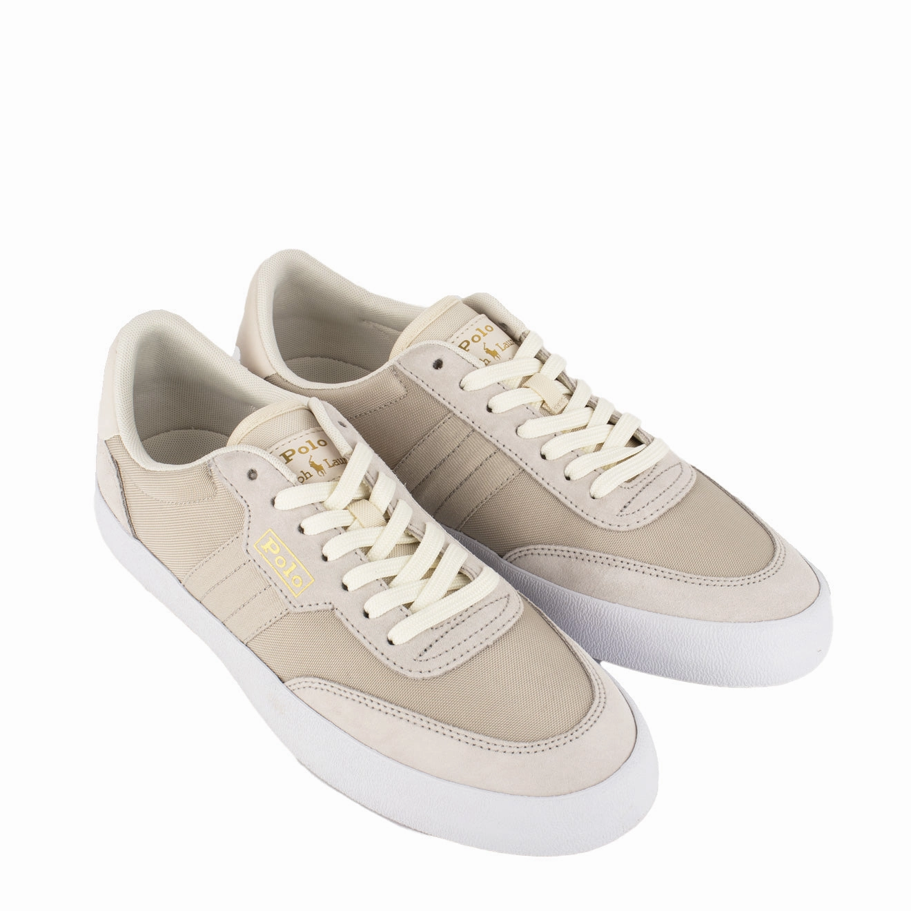 Polo Ralph Lauren Low Top Trainers Dove Grey Statement Footwear