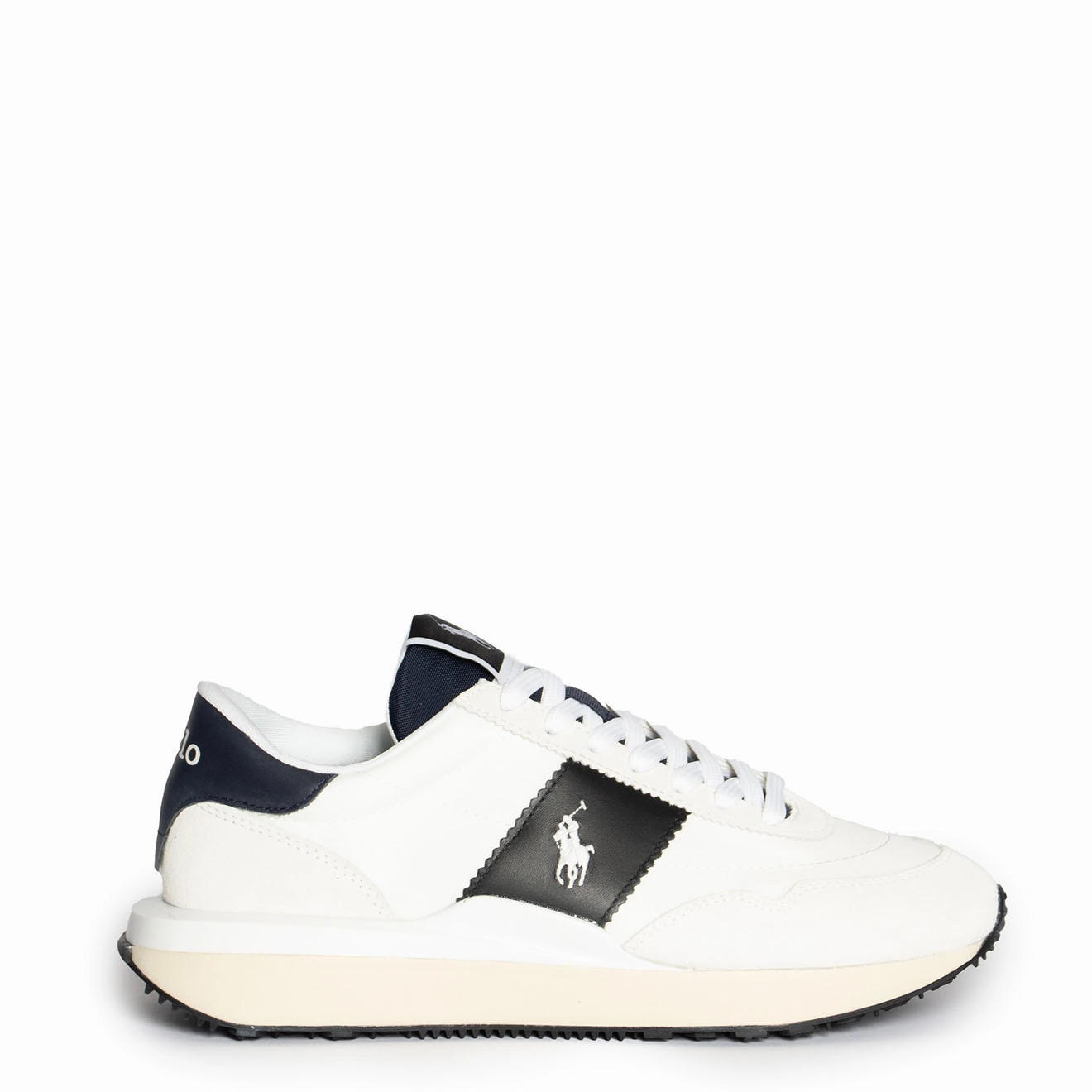 Polo Ralph Lauren Train 89 Sneakers White Multi Easy On Off Water Resistant