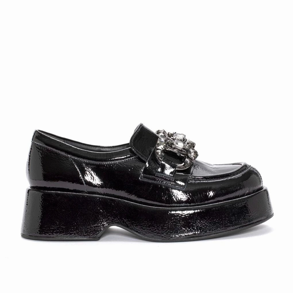 Arch Support Pons Quintana | Women Loafers | Flipper Black Napa Lc | Black