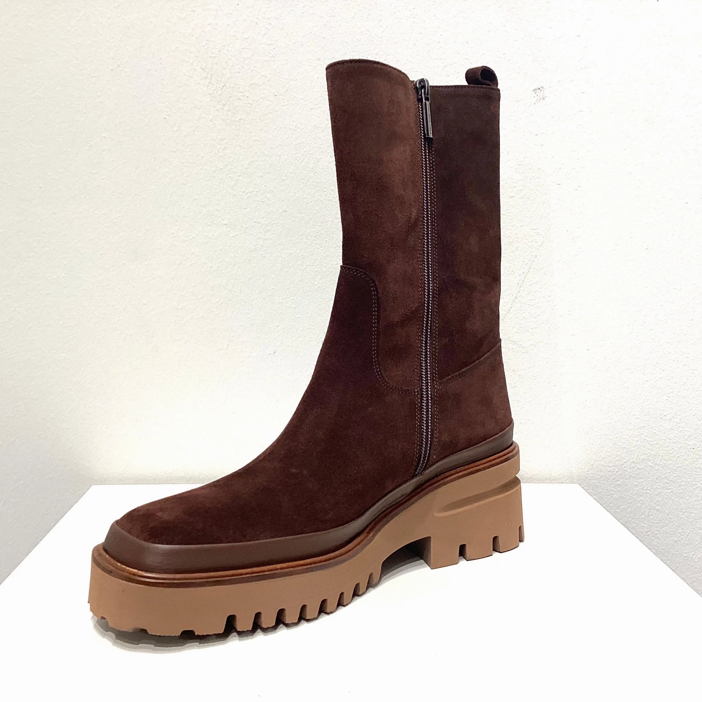 Pons Quintana | Women'S Boots | Eva Ebano Velour Toffe | Brown Slip On Shoes