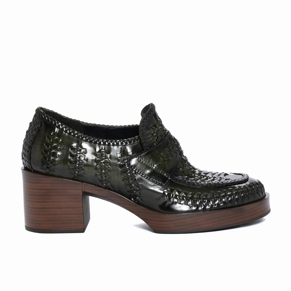 Sustainable Pons Quintana | Women'S Loafers | Cristin Moss Nepal Past | Green