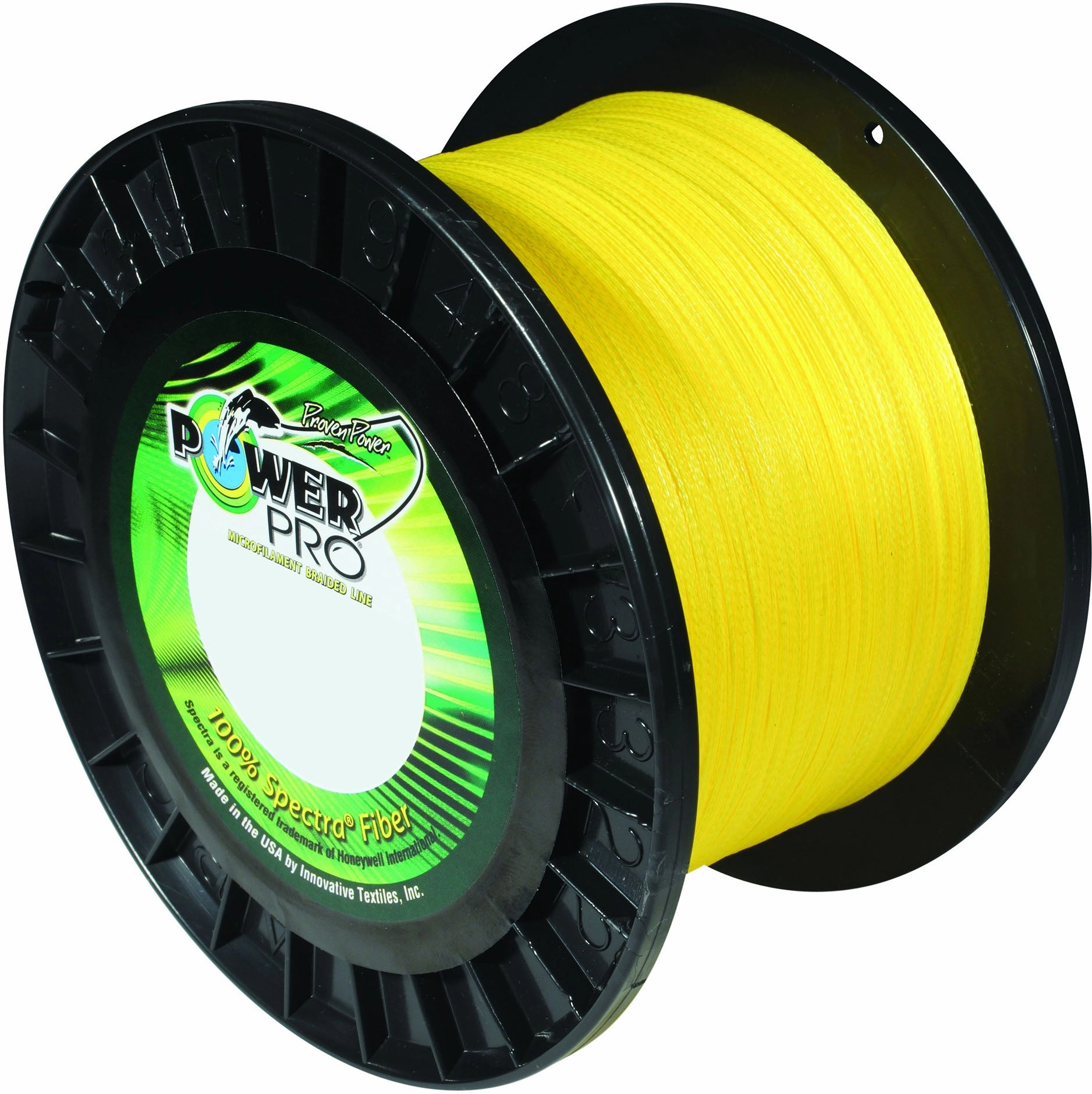 Power Pro Spectra Hi-Vis Yellow Braided Line 3000 yard Bulk Spool