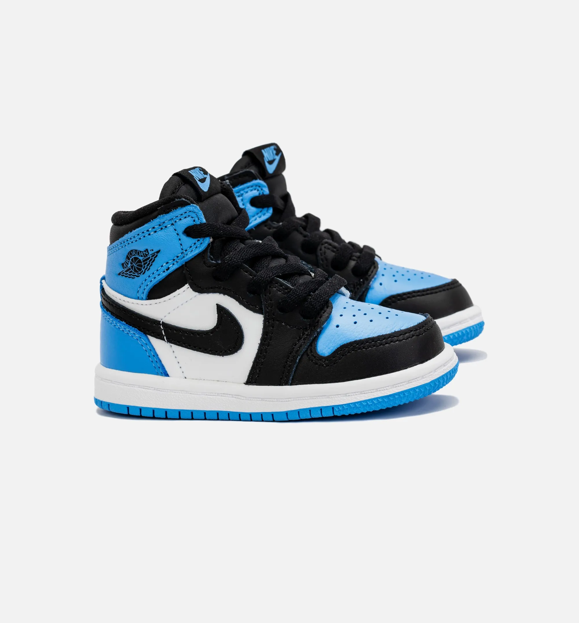 Air Jordan 1 Retro High Og University Blue Infant Toddler Lifestyle Shoe - Black/Blue Supportive Secure Fit