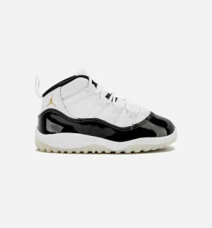 Air Jordan 11 Retro Gratitude Infant Toddler Lifestyle Shoe - White/Black/Metallic Gold Sporty Style