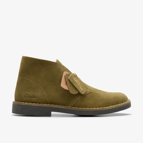 Chic Footwear All Day Comfort Clarks | Ankle Boots | Men | Desert Bt Evo Olive Suede