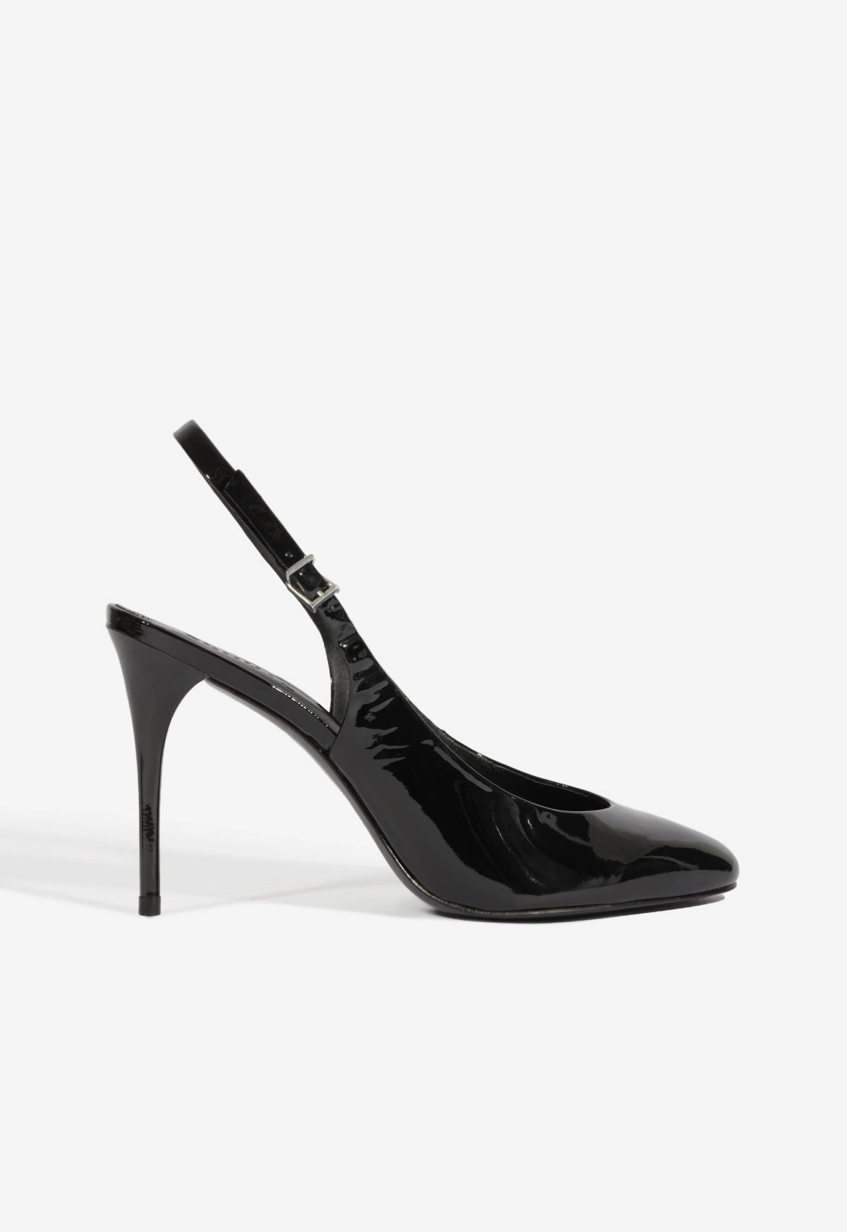 Geraldine Sling Patent Pump Machine Washable
