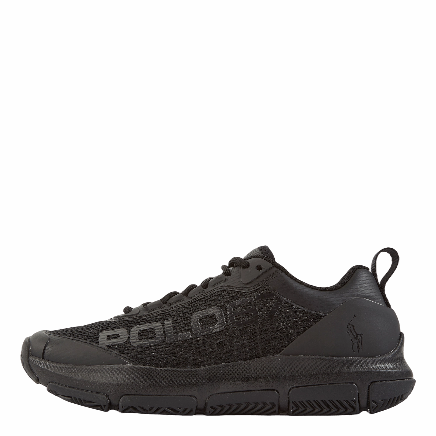 Ergonomic Sole Leather Shoes Tech Racer Sneaker Black/Black