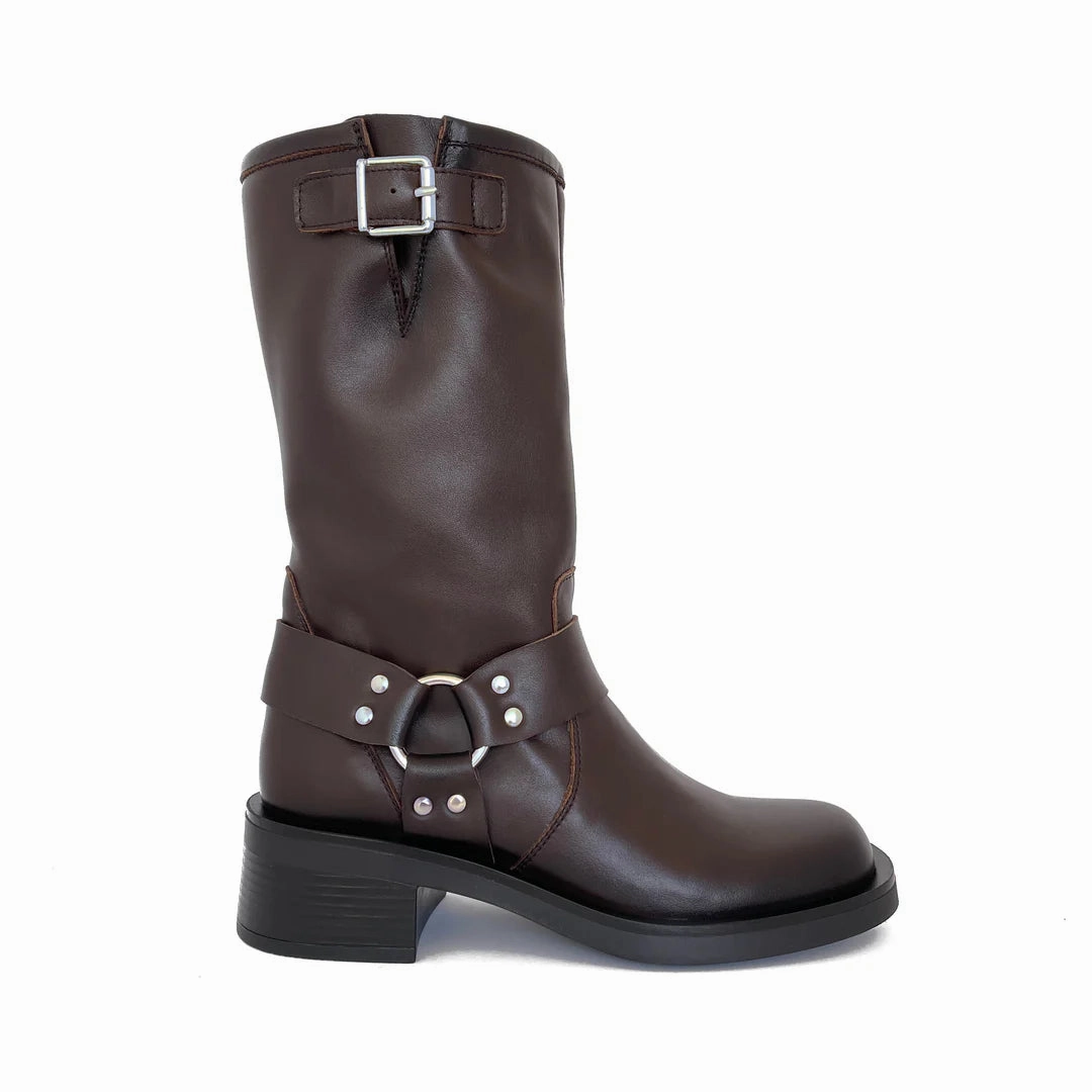 Classic Footwear Versatile Style Luis Gonzalo 1966 | Women'S Boots | Ni Biker Boot | Brown