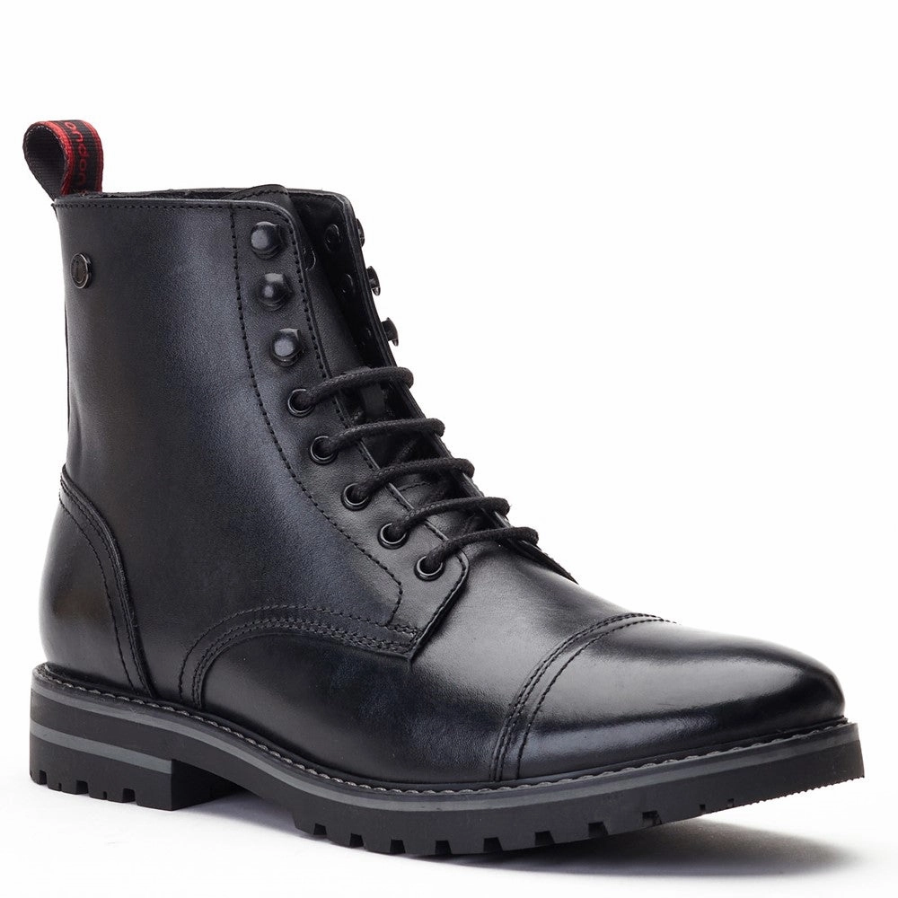 Base London Sparrow Waxy Combat Boot Timeless