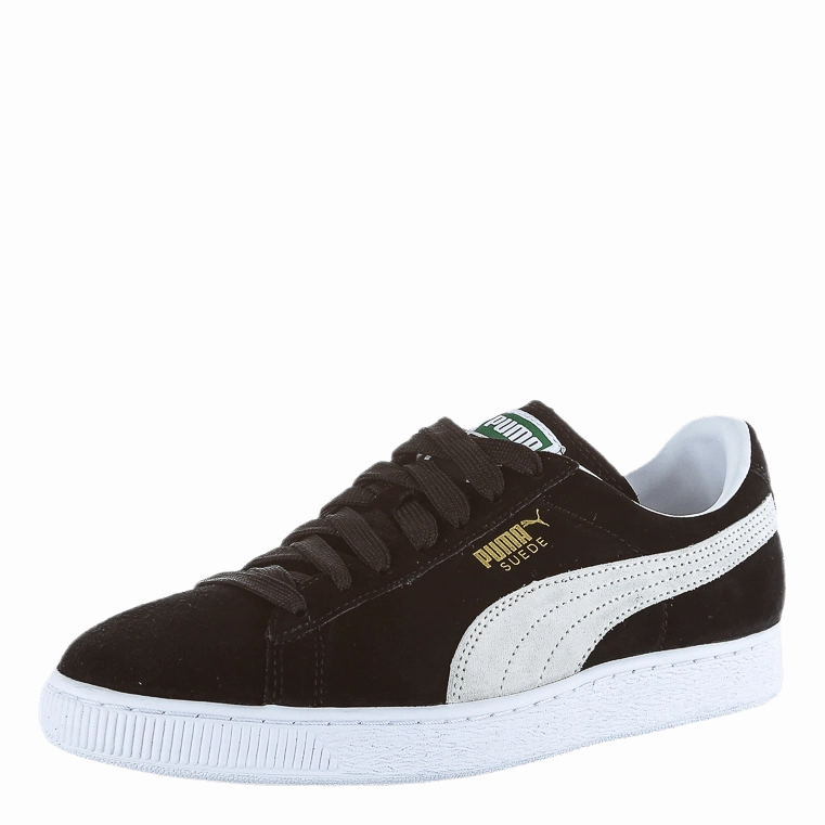 Suede Classic  White/Black Walking Shoes