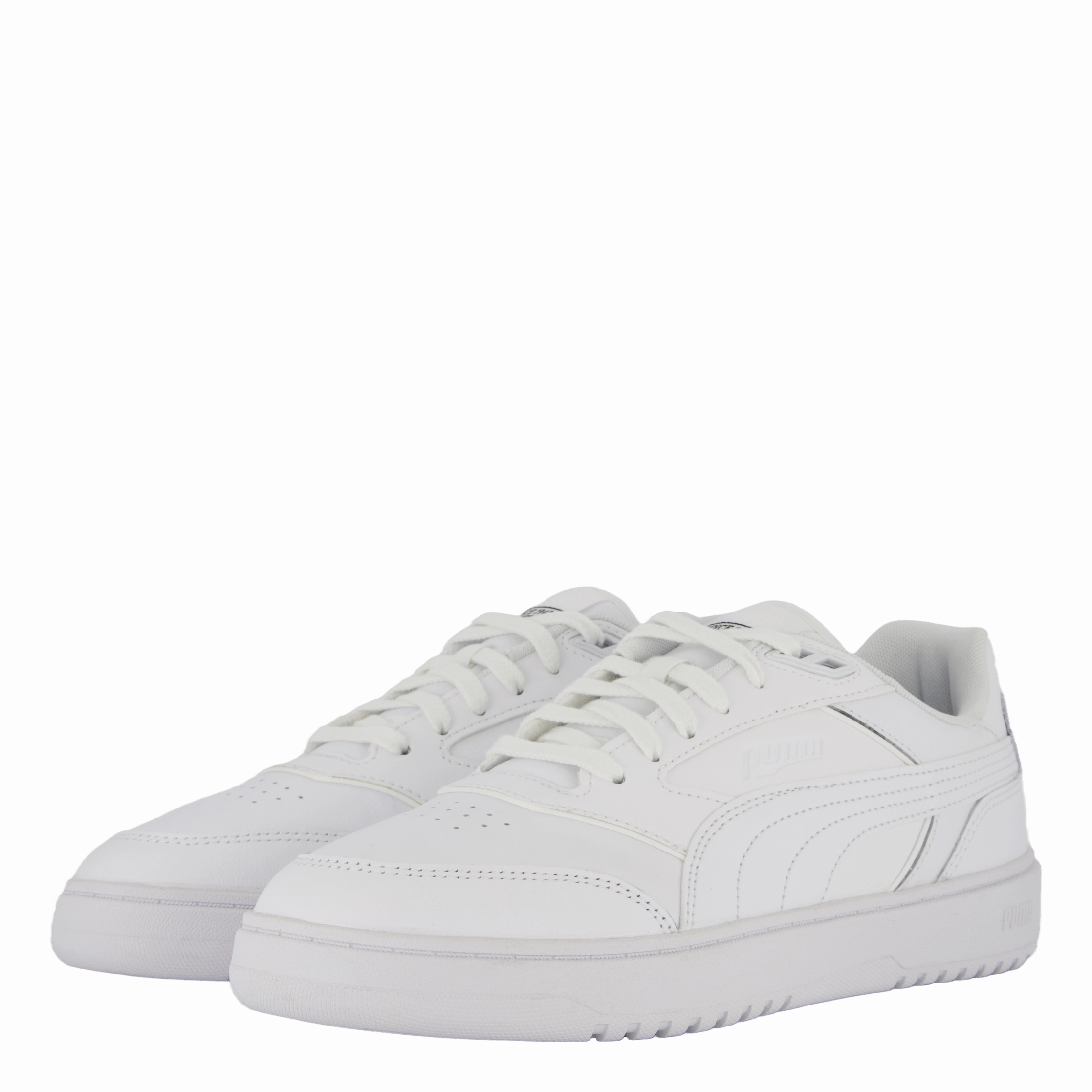 Puma Doublecourt Puma White-Cool Light Gray Fashion Sneakers
