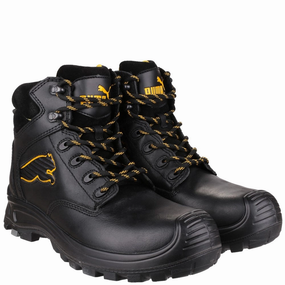 Rugged Sole Premium Comfort Puma Safety Borneo Mid S3 Safety Boot