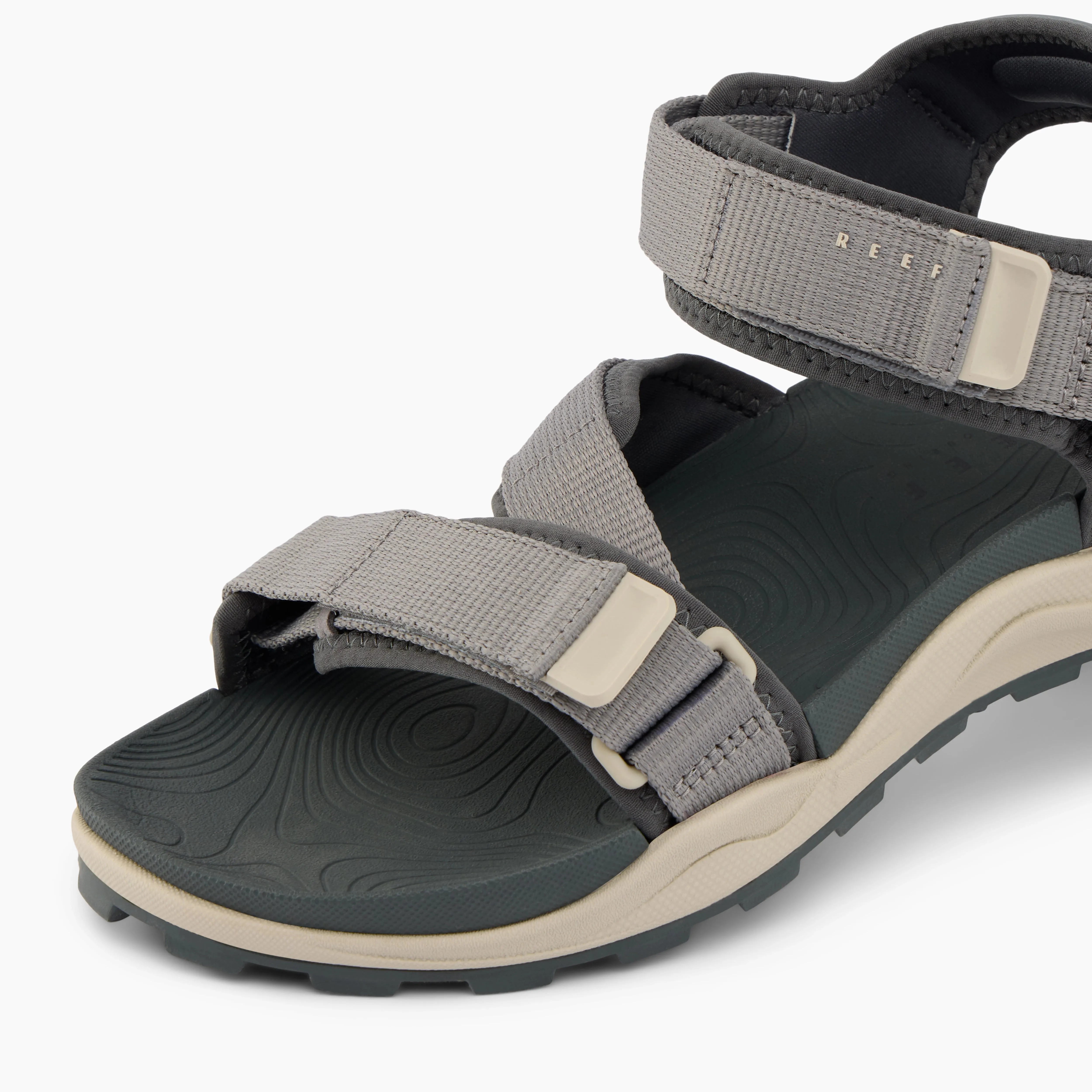 Travel Shoes Stylish Footwear Reef | Sandals | Men | Cross Shore Grey Tan