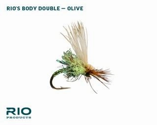RIO Olive Caddis Dry Assortment