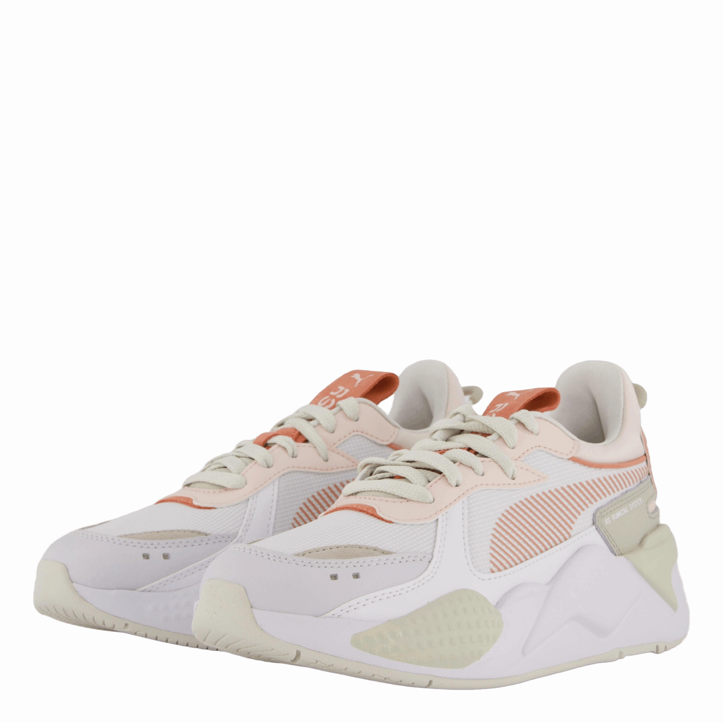 Rs-X Soft Wns Puma White-Deeva Peach Non Slip Supportive Footwear