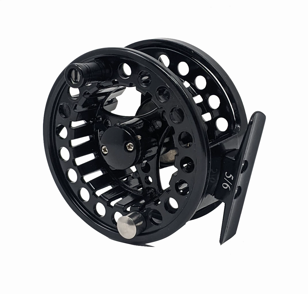 Rudder Sports Fly Reel Black 5/6
