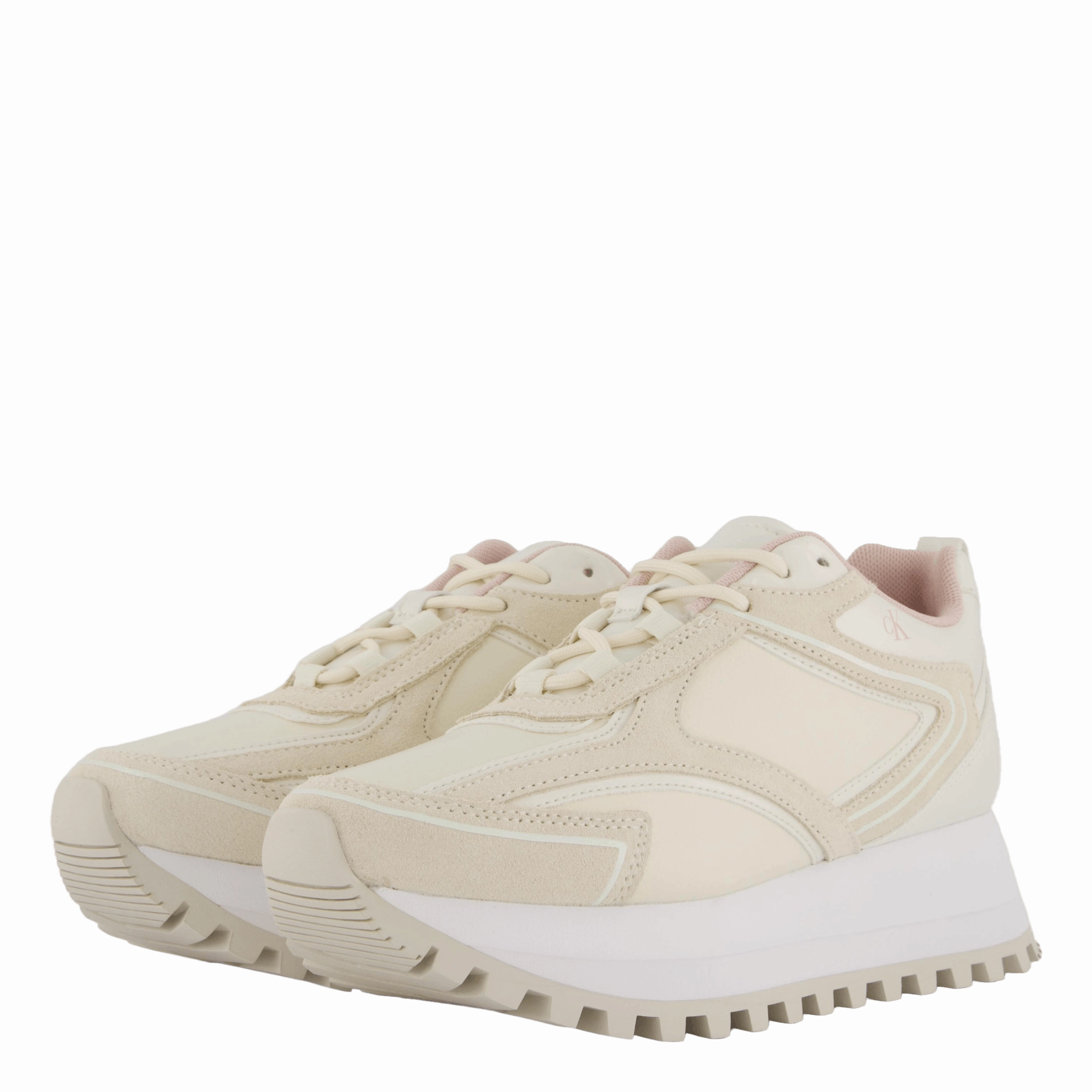 Supportive Runner Laceup Authentic Creamy White/Peach Whip