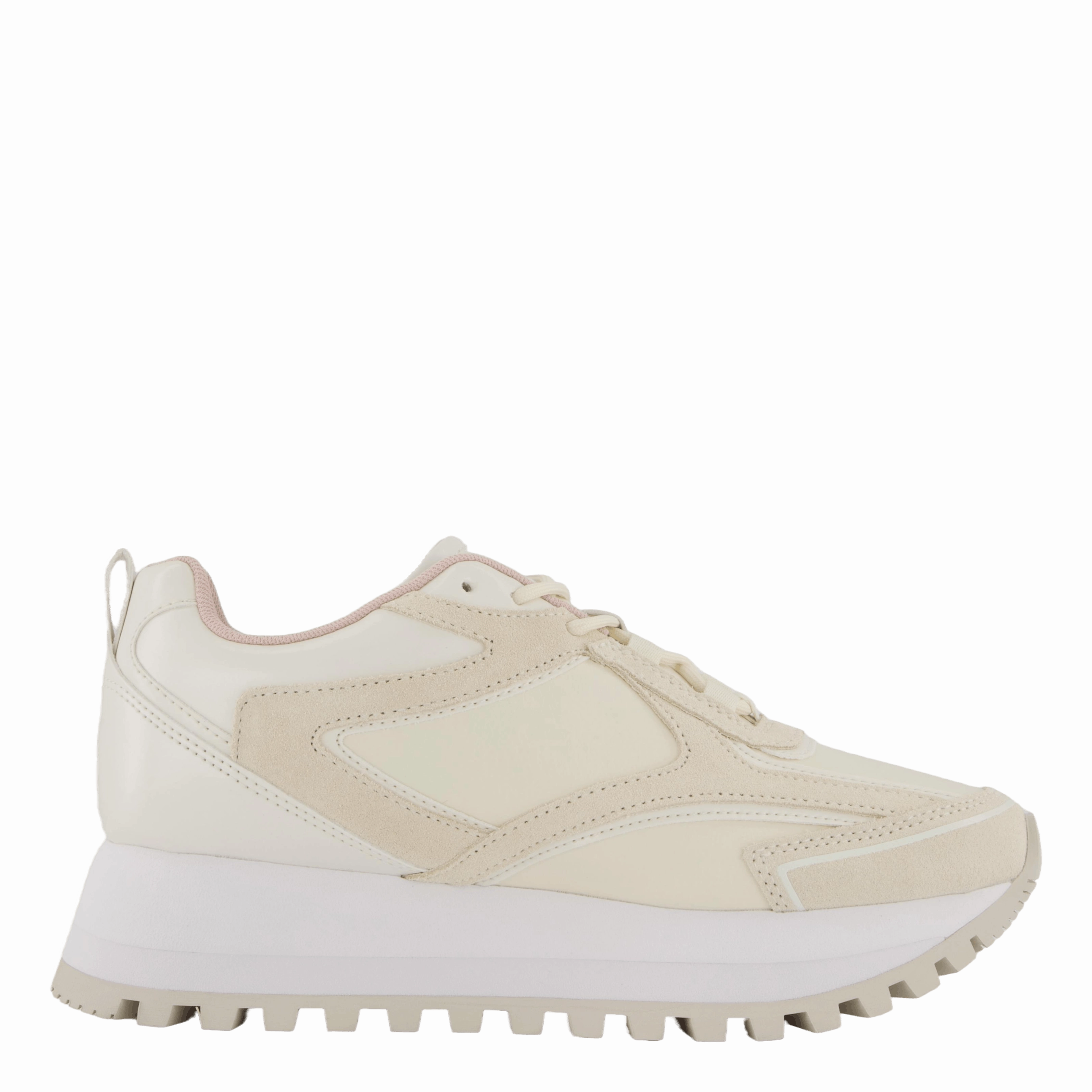Canvas Shoes Sustainable Runner Laceup Authentic Creamy White/Peach Whip