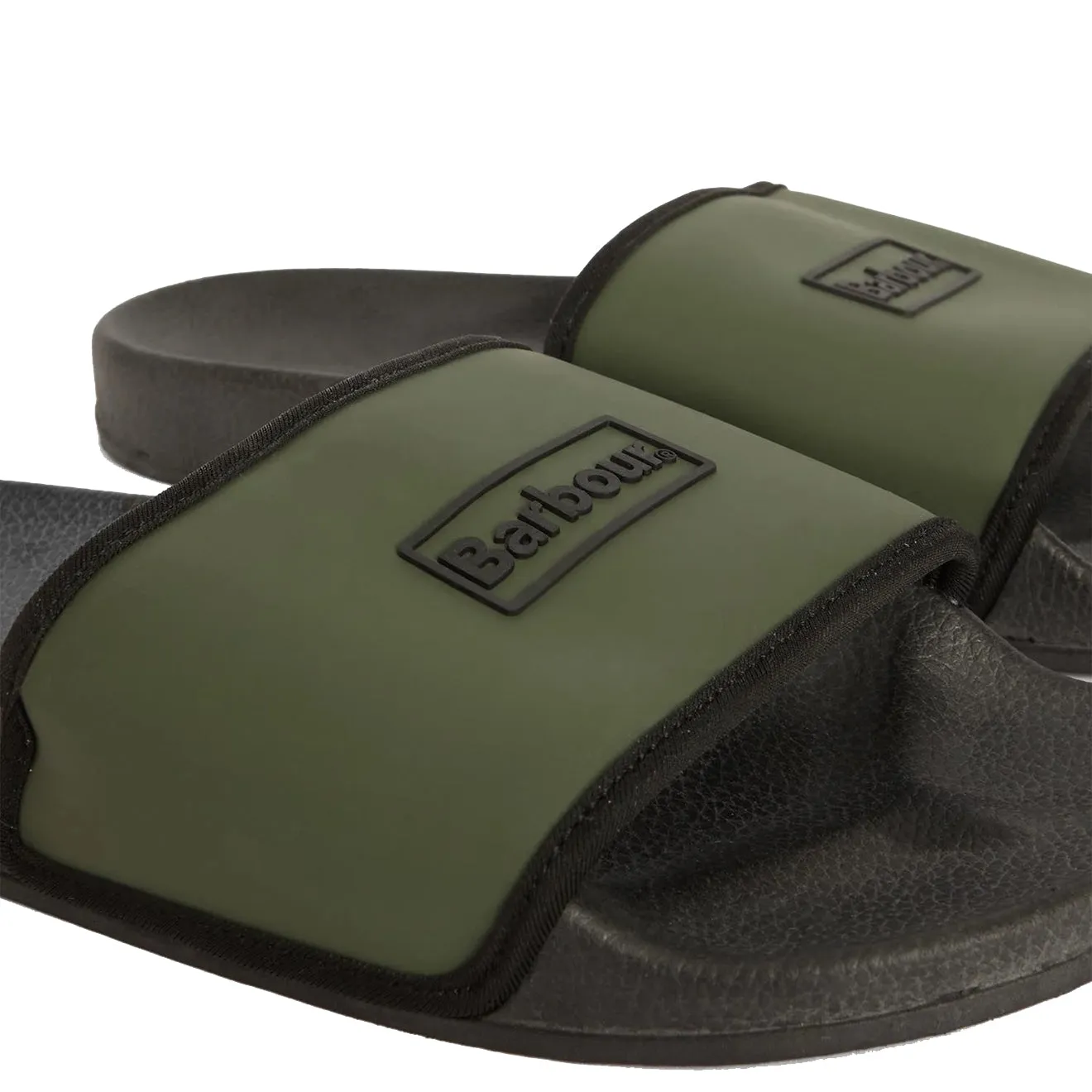 Barbour Cresswell Slider Uniform Green Travel Footwear Leather Shoes