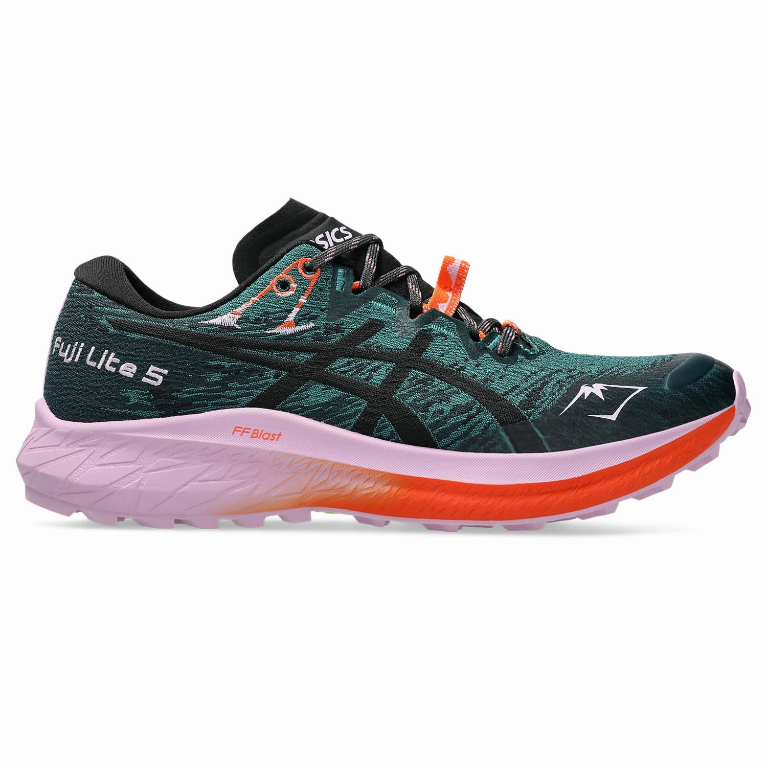Travel Shoes Pain Relief Asics Fuji Lite 5 | Rainy Lake / Black | Womens