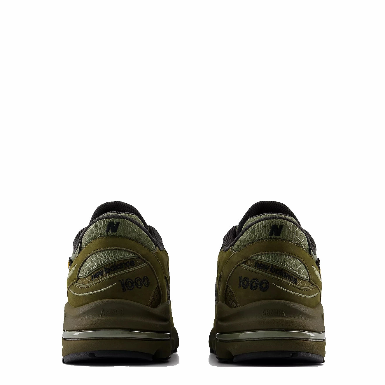 New Balance M1000 Trainer Woodland / Black Leather Shoes Pro Comfort