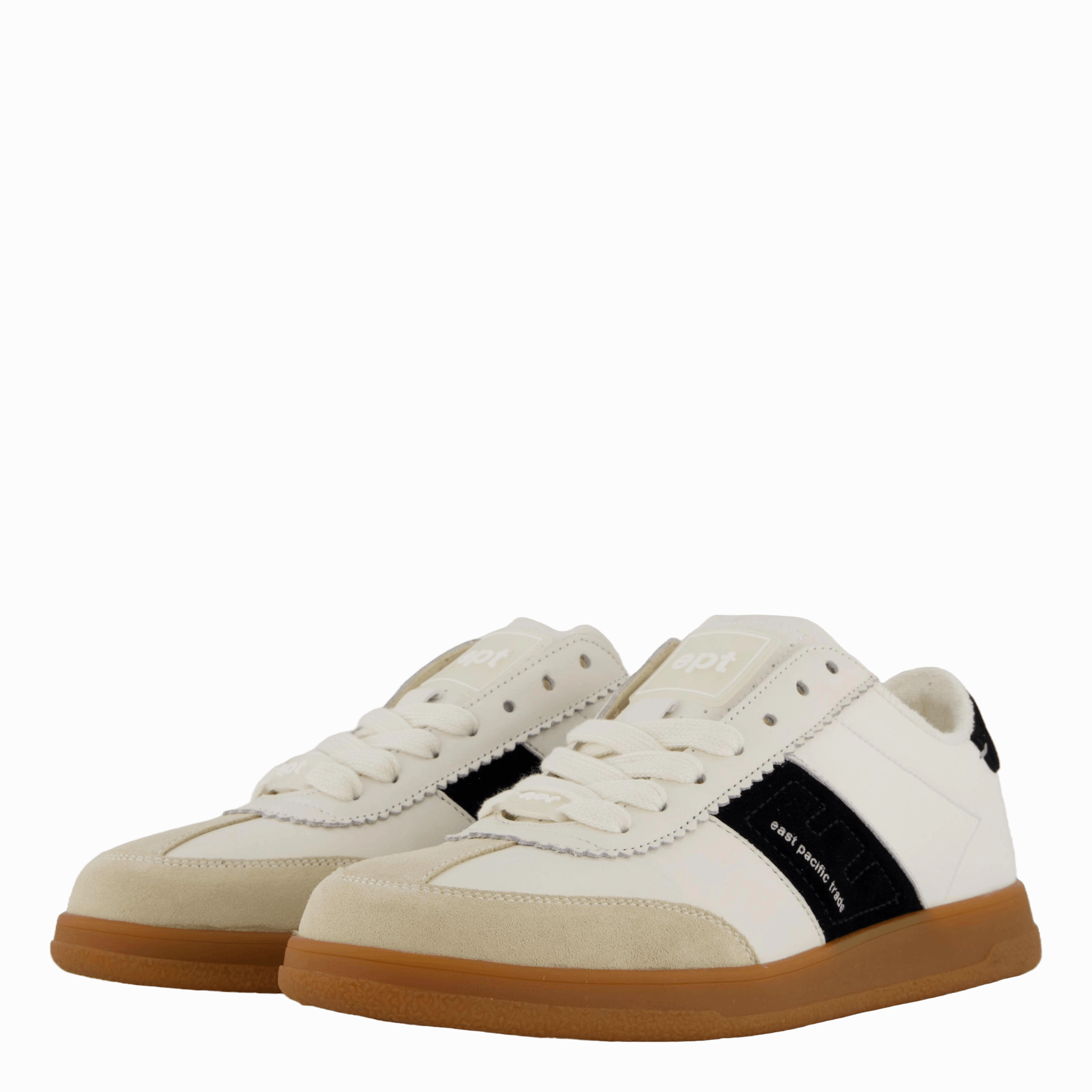 Travel Ready Cushioned Insoles Santos Off White Black