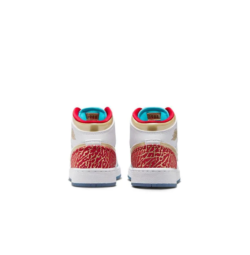 Arch Support Casual Footwear Kid'S Air Jordan 1 Mid Ss 'Unc To Chi'