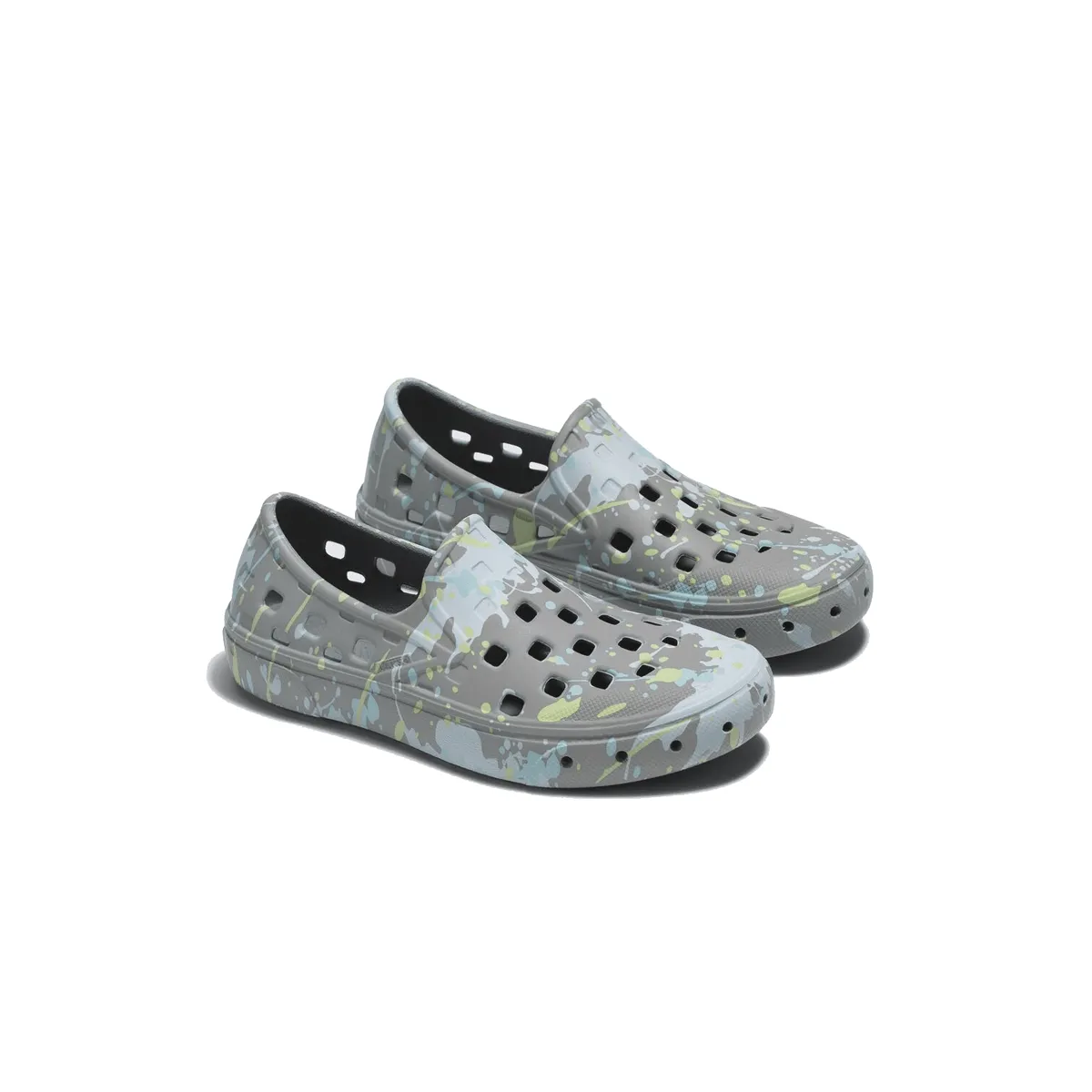 Kid'S Slip-On Trk 'Paint Splatter' Rugged Sole