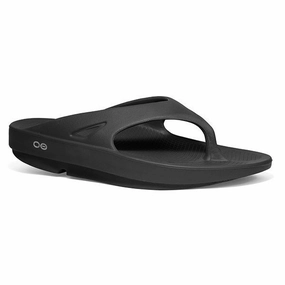Fashion Footwear Oofos Ooriginal Thong | Black