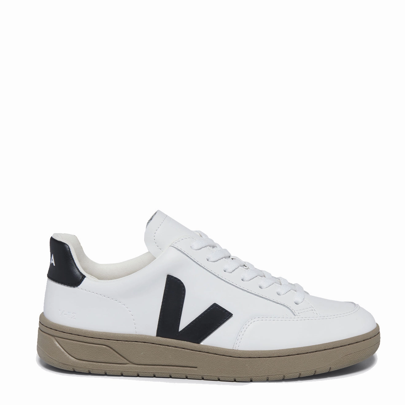 Waterproof Veja V-12 Leather Extra White / Black / Dune