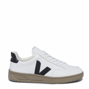 Veja V-12 Leather Extra White / Black / Dune Walking Shoes