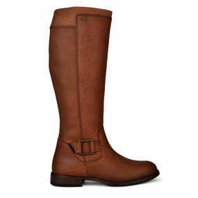 Dubarry Womens Limerick Gore-Tex Leather Boots Chestnut Grippy Traction