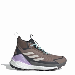 Adidas Terrex Womens Free Hiker 2.0 Gore-Tex Hiking Shoes Trace Brown / Beige / Carbon Non Slip