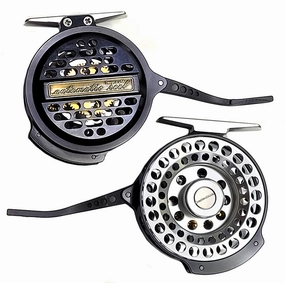 Semi-automatic fly reel - Alloy Black Gun Smoke