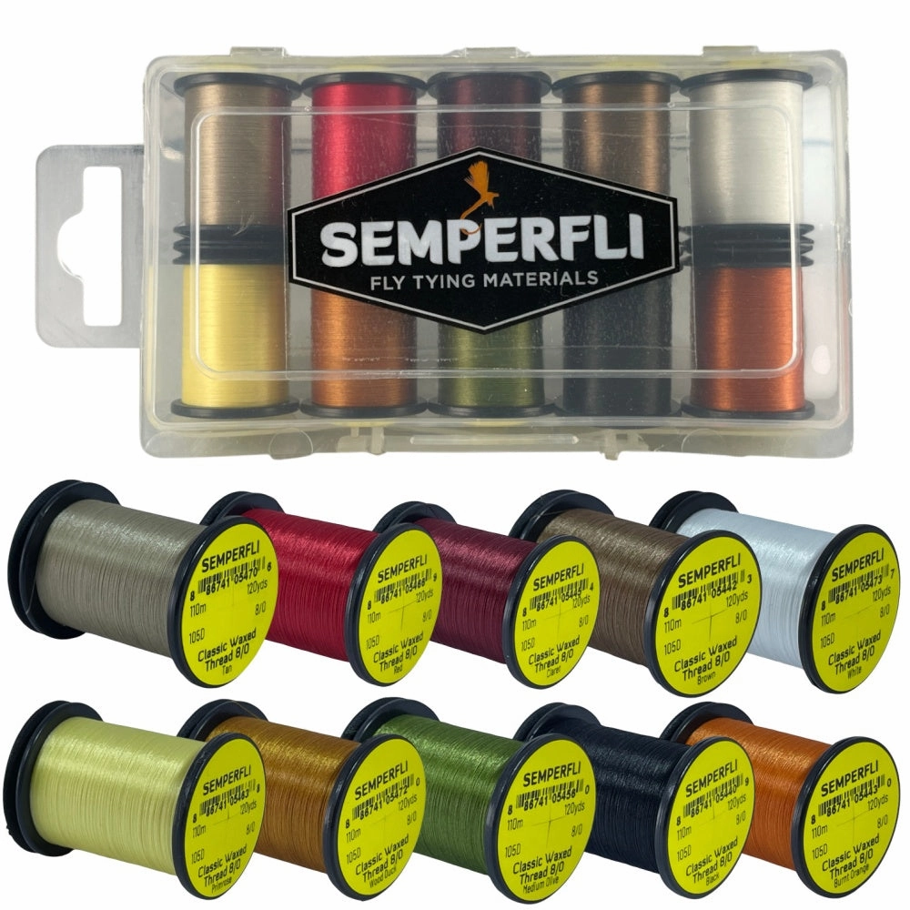 Semperfli Classic Waxed Thread 8/0 110m Naturals Collection