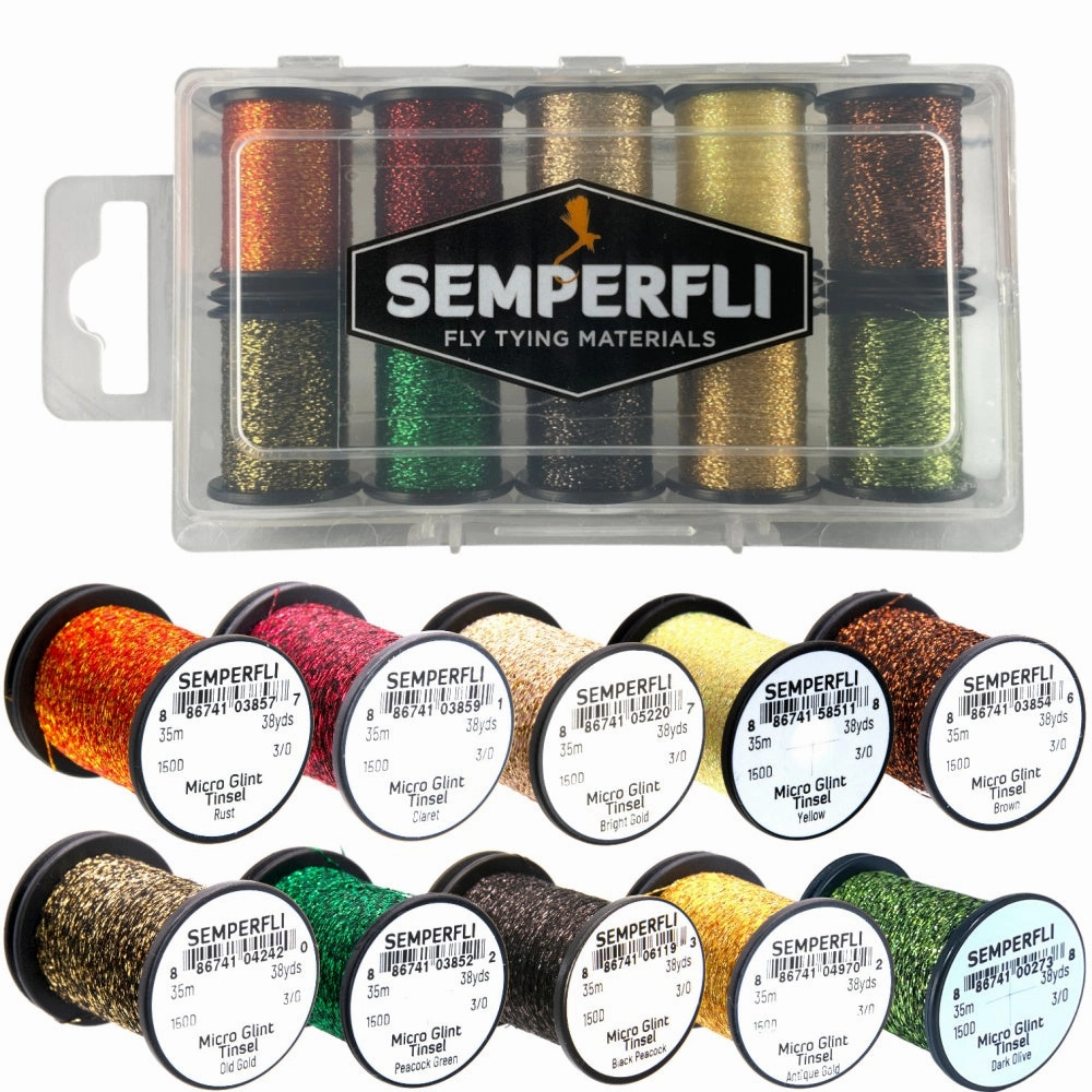 Semperfli Micro Glint Nymph Tinsel Collection