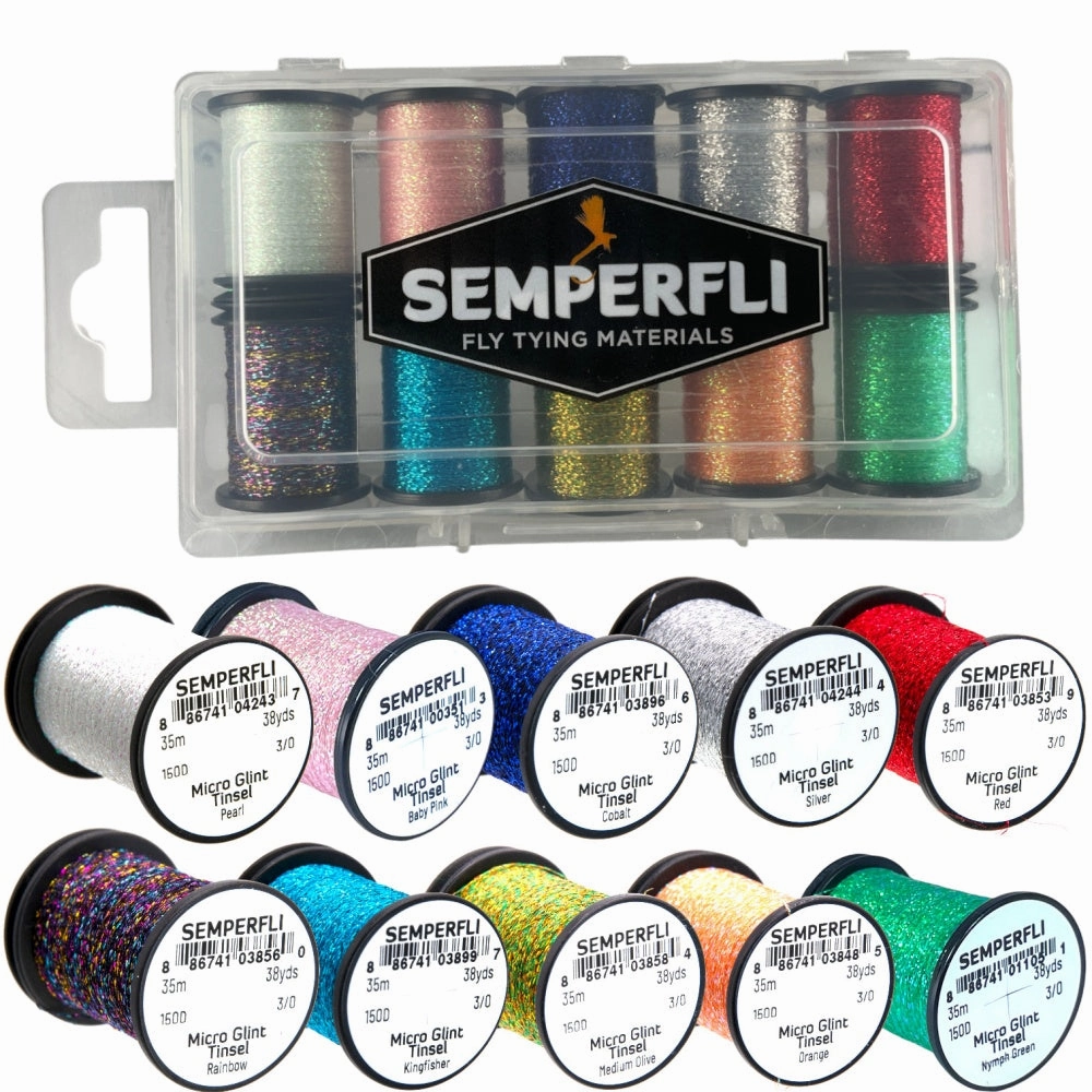 Semperfli Micro Glint Nymph Tinsel Collection