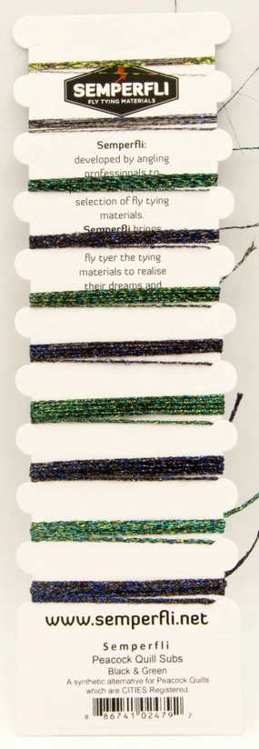 Semperfli Peacock Quill Substitute Multicard