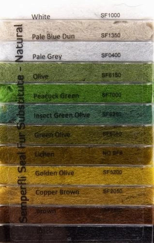Semperfli SemperSeal - Seal Dubbing Substitute - Natural Collection - 12 colors