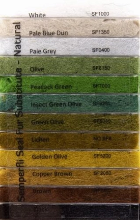 Semperfli SemperSeal - Seal Dubbing Substitute - Natural Collection - 12 colors