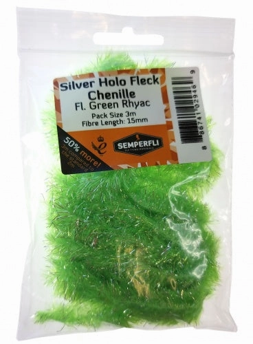 Semperfli Silver Holographic Fleck Chenille 15mm